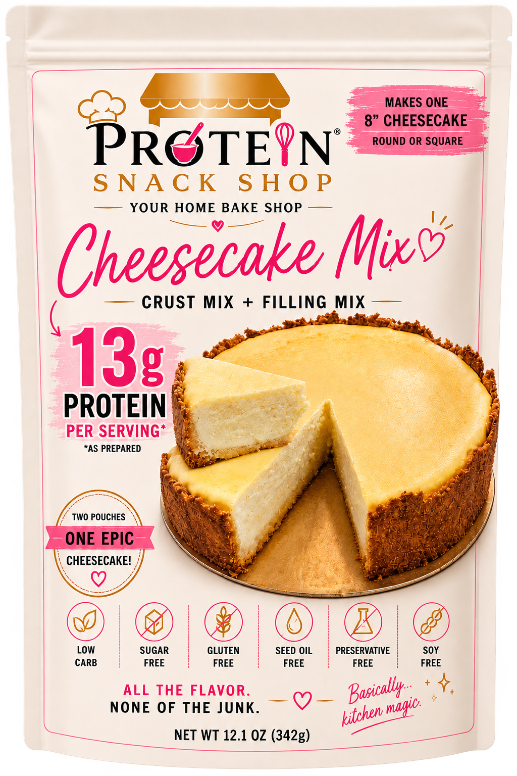 Protein Cheesecake Mix – High Protein, Gluten-Free, 0g Sugar