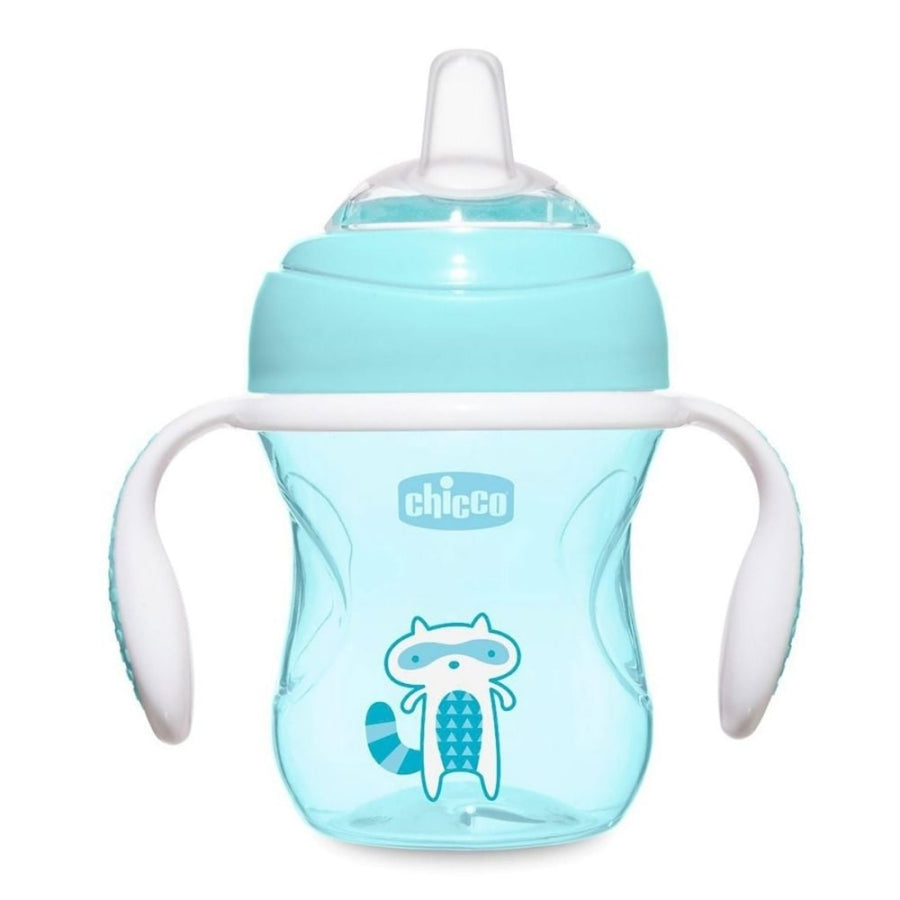Chicco Soft Silicone Spout Transition Cup for 4 Months+ Blue 200ml