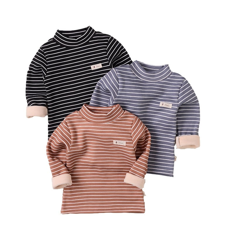 Children's Plus Velvet Base Shirt | For Autumn & Winter - # BAAA111810005 & GIAA21510017 & BOAA11510038