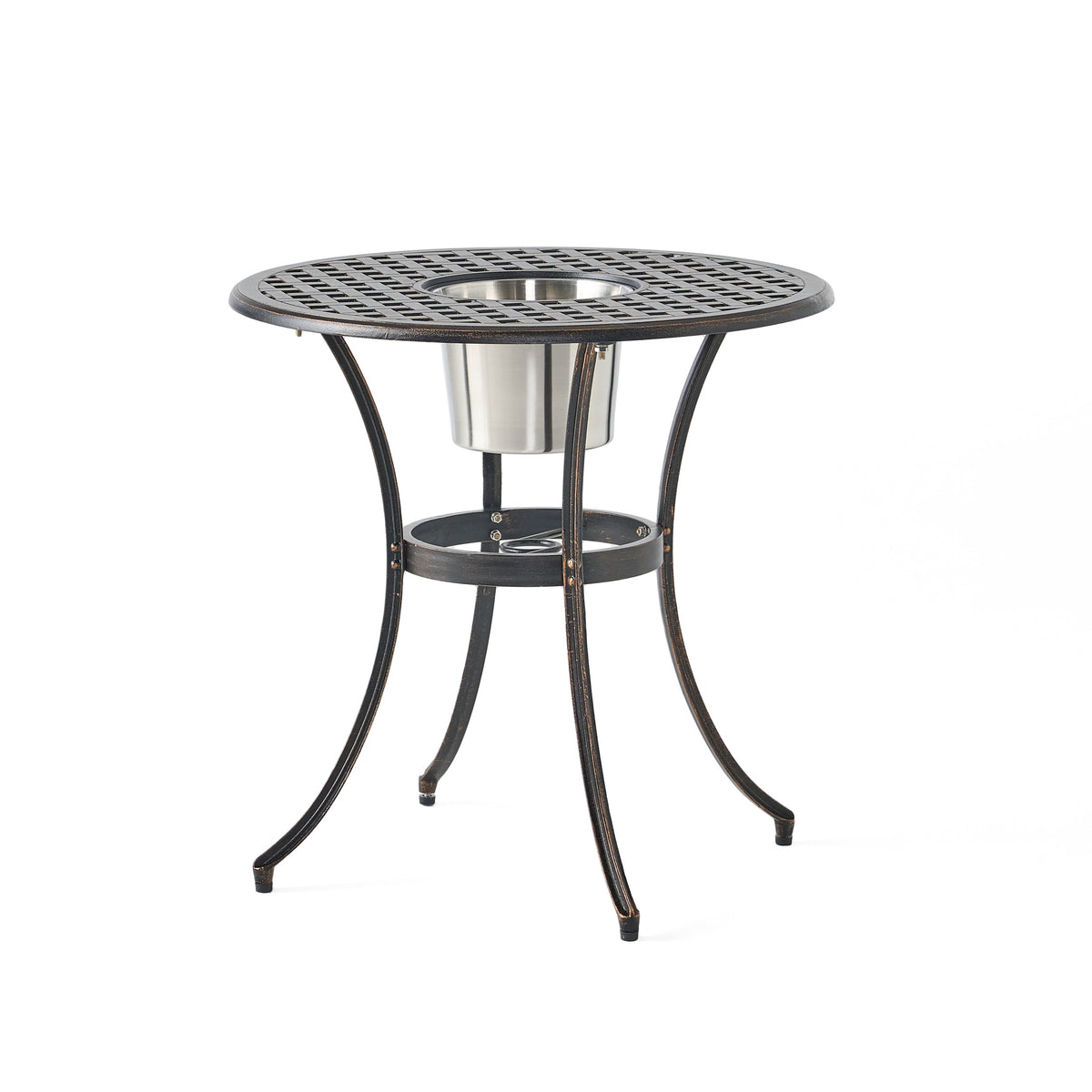 Camden 3PC Cast Bistro Set with Ice Bucket