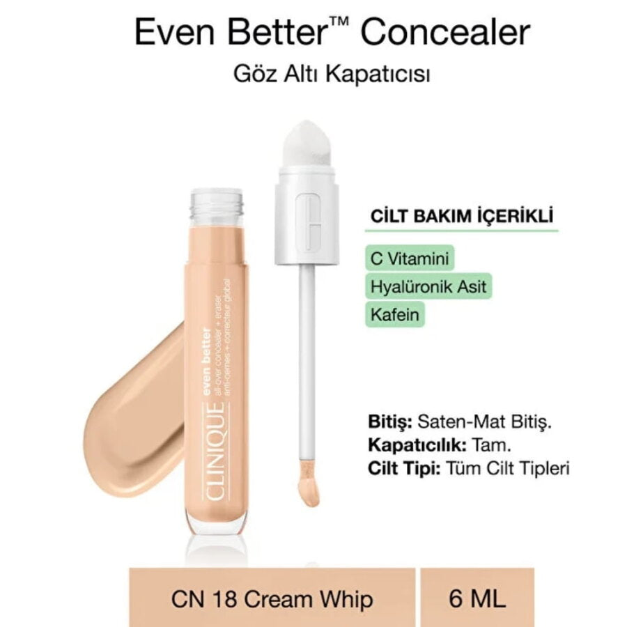 Clinique Even Better Concealer Brightening Coverage C18 Cream Whip