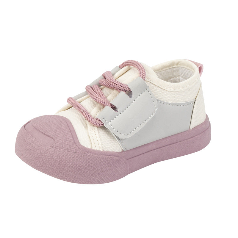 Dopamine Color Matching For Children Canvas Shoes