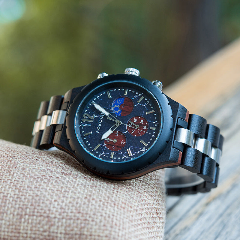 Wooden Watch Fashionable And Distinctive Mens Style
