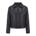 26 New Autumn And Winter Leather Women's Long Sleeve Thin European Size Coat Fashion Casual Zipper Jacket Cross-border Women's 118