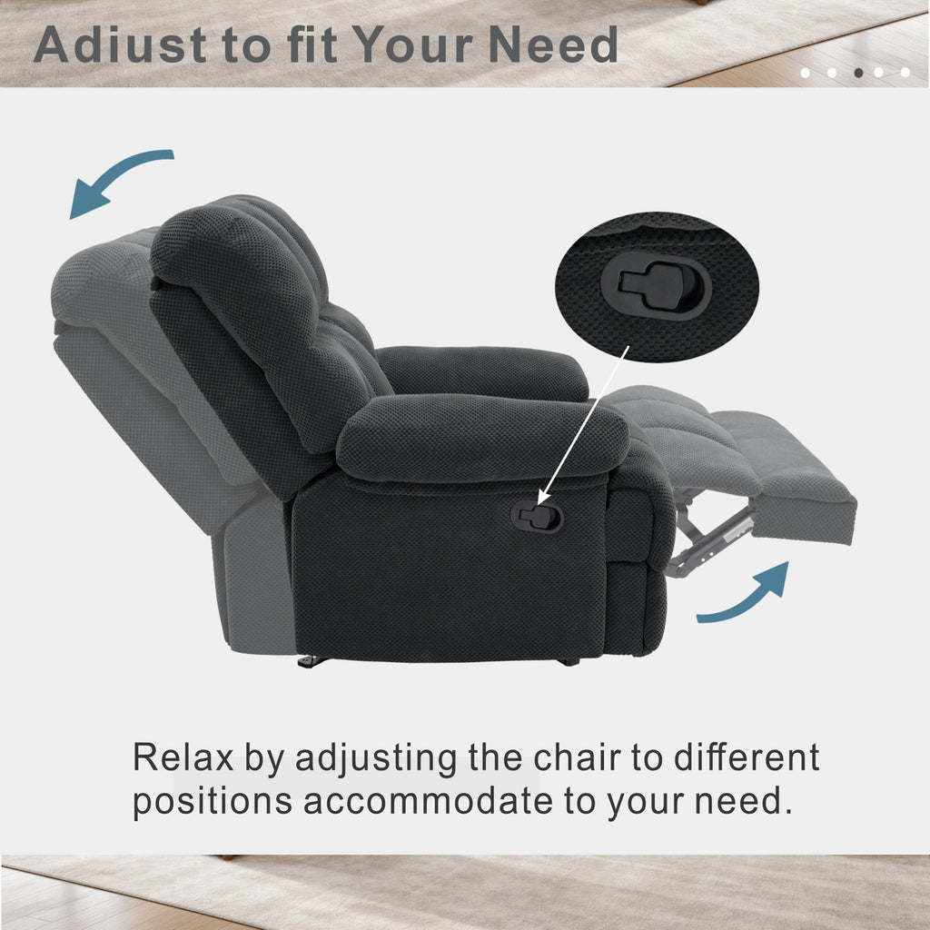 Modern Manual Rocker Recliner Chair