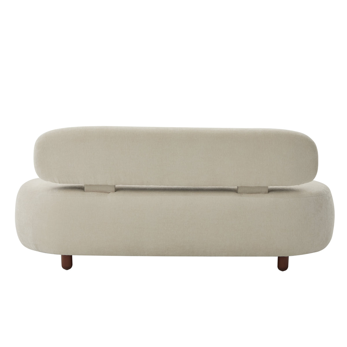 Lunara 66 in. Modern Curved Upholstered Chenille Sofa