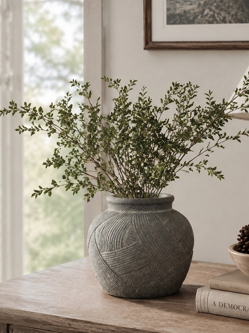 D10.2x8.9" Vase for Home Decor, Flower Vase Table Centerpieces