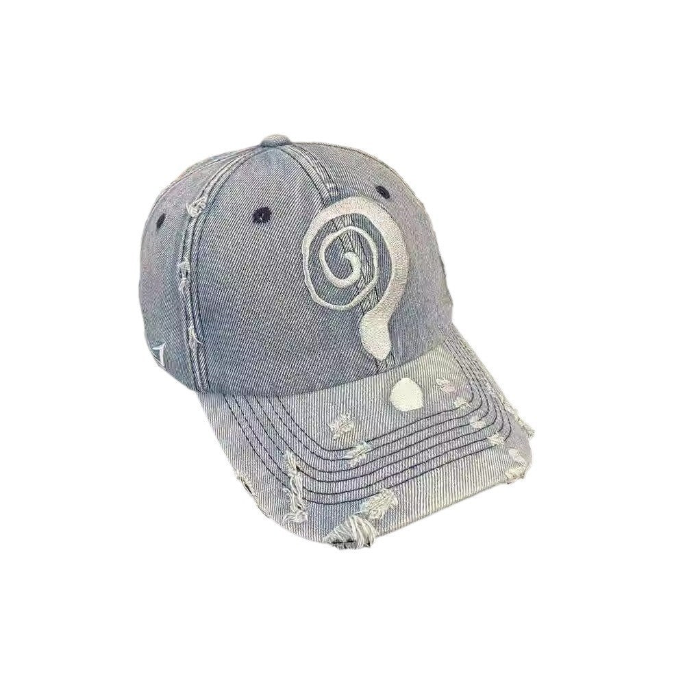 Mens Washed-and-distressed Baseball Cap