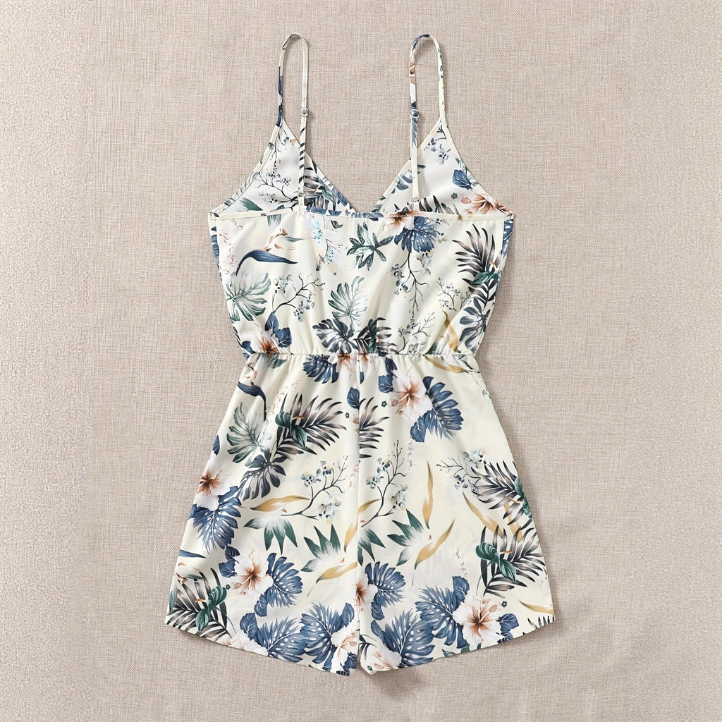 Elegant Adjustable Casual Cross-Strap Jumpsuit For Women