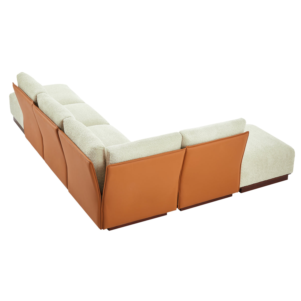 Velora 116 in. 6-Piece L Shaped Boucle Modular Sectional Sofa