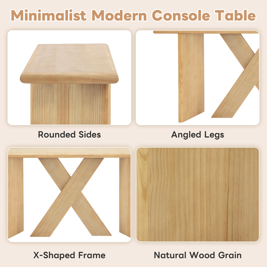 Minimalist Modern X‑Frame Console Table