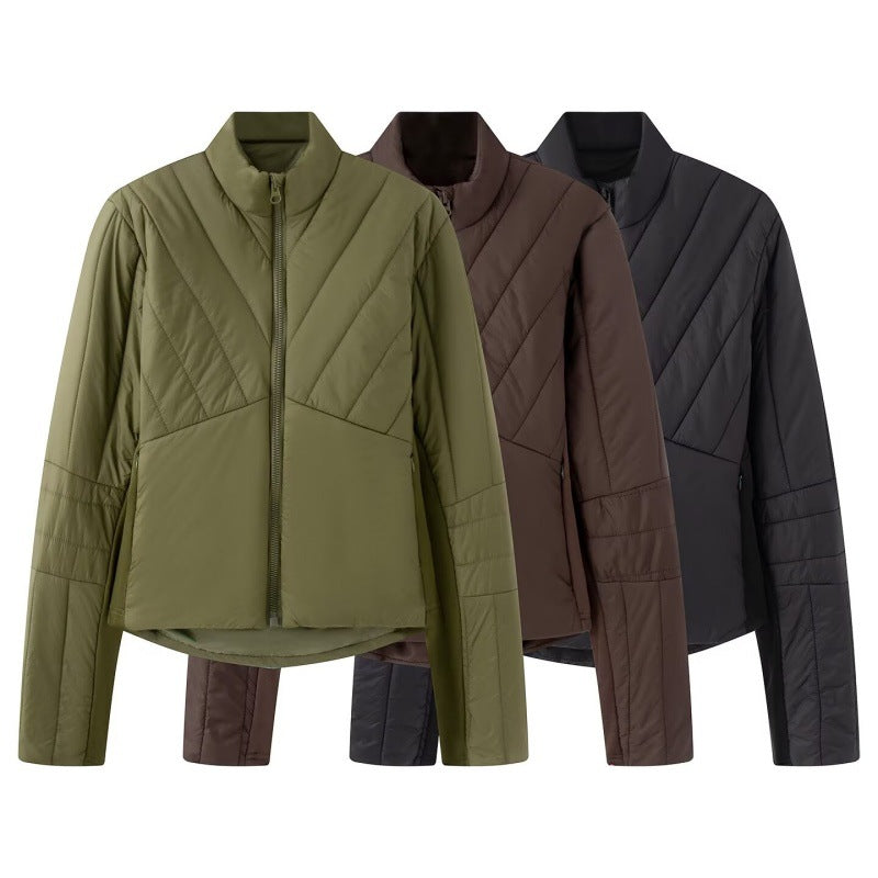 Womens Casual Sporty Warm Cotton-padded Coat