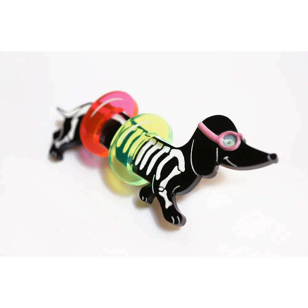 Dachshund Brooch with Floats by Laliblue | PRE-ORDER SHIPS IN 2-3 WEEKS