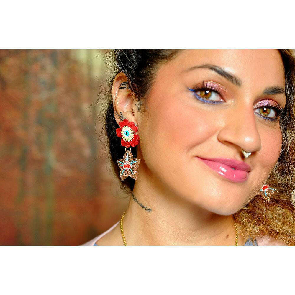 Dark Flowers Earrings by Laliblue | PRE-ORDER SHIPS IN 2-3 WEEKS