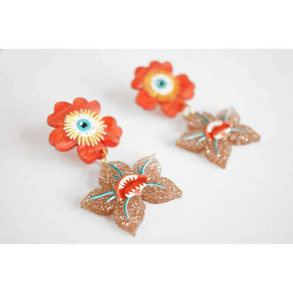 Dark Flowers Earrings by Laliblue | PRE-ORDER SHIPS IN 2-3 WEEKS