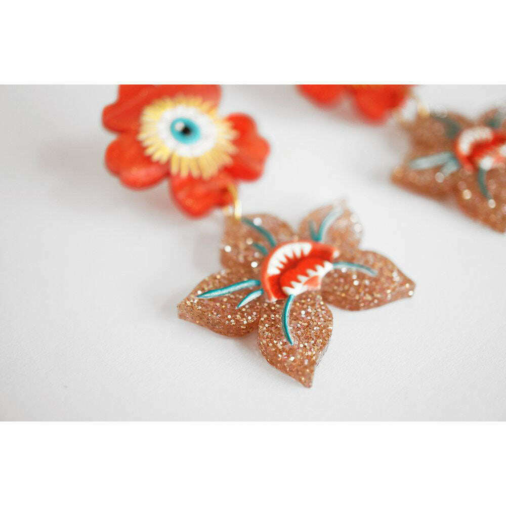 Dark Flowers Earrings by Laliblue | PRE-ORDER SHIPS IN 2-3 WEEKS