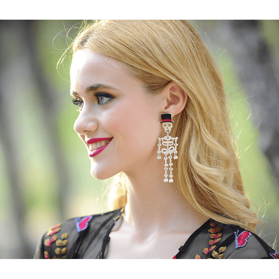 Day of the Dead Skeleton Earrings by Laliblue | PRE-ORDER SHIPS IN 2-3 WEEKS
