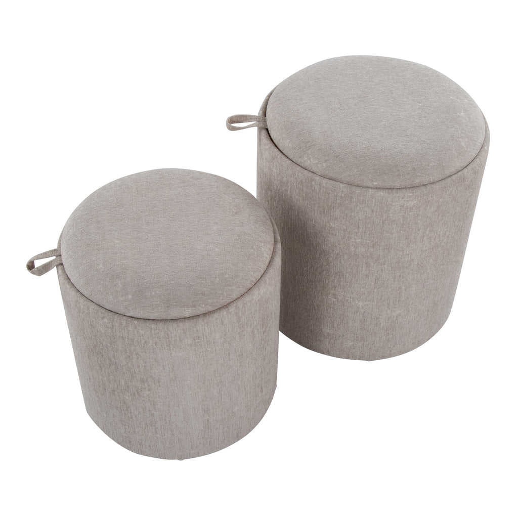 Contemporary Nesting Ottoman Set