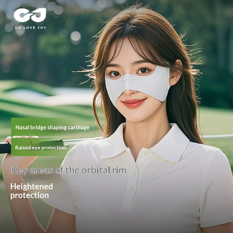 Sun Protective Face Mask Butterfly Style UV Blocking Cool Feel For Women