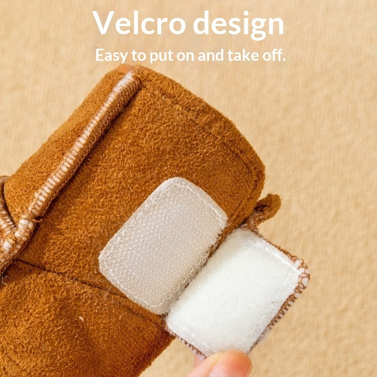 AutumnWinter Fleece-lined Warm Shoes With Soft Soles