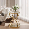19.69'' Modern Glass Side Table