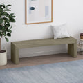 Acacia Wood Dining Bench, Grey+Taupe