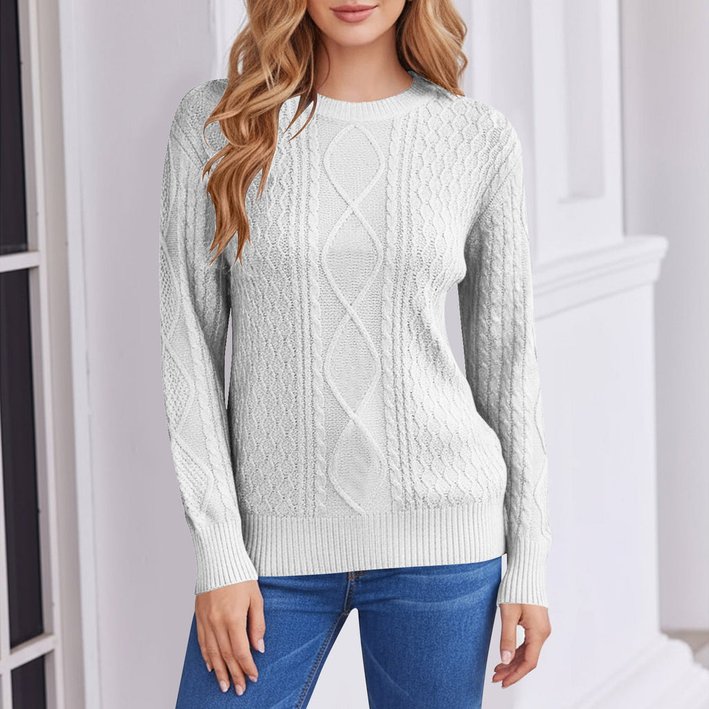 European And American Cross-Border Autumn And Winter New Loose Long-Sleeved Knitwears Retro Lazy Twisted Twist Knitwears Women's Pullover Knitwears