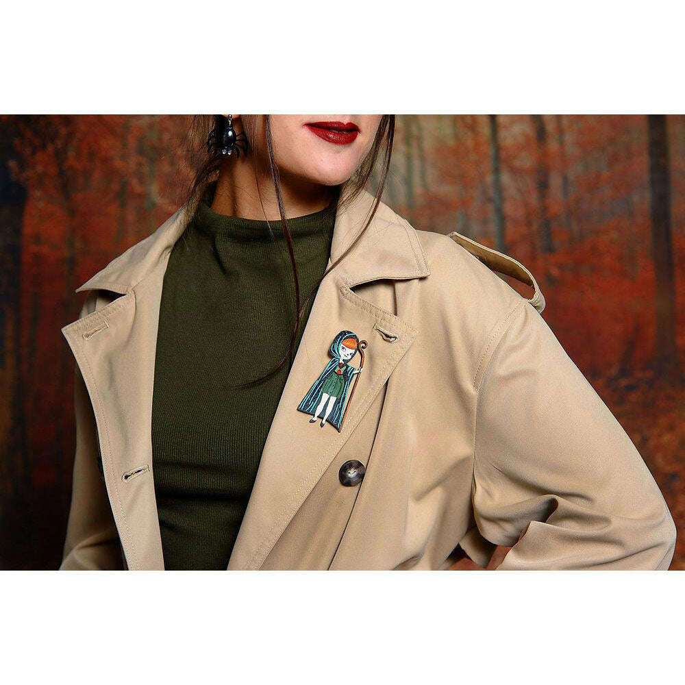 Death Scout Girl Brooch by Laliblue | PRE-ORDER SHIPS IN 2-3 WEEKS