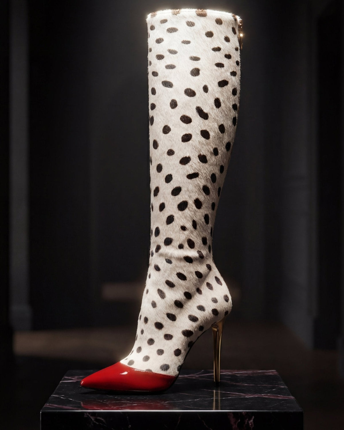 Devenir Pony Hair Knee-High Boot