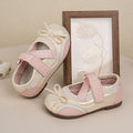 2026 Spring & Autumn Girls Shallow Mouth Leather Shoes, Retro Mary Jane Flats, Versatile Soft Leather Bow Ballet Shoes