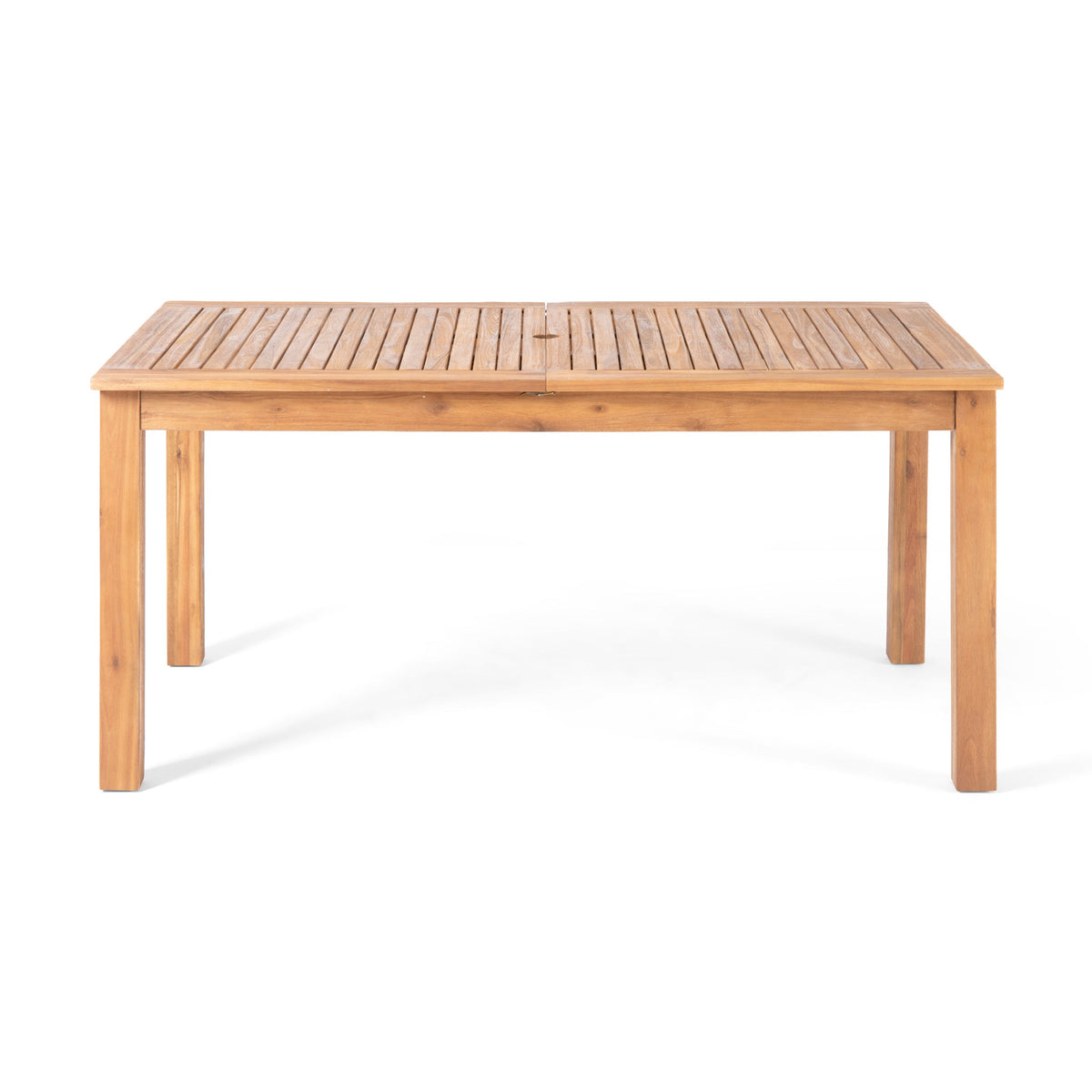 7-Piece Outdoor Acacia Wood Dining Set with Rope-Woven Armchairs