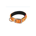 Doca Soft Woven Orange Dog Collar Comfortable Fit 50 cm