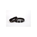 Doggie DSBT Woven Metal Bone Ornament Dog Collar Black M