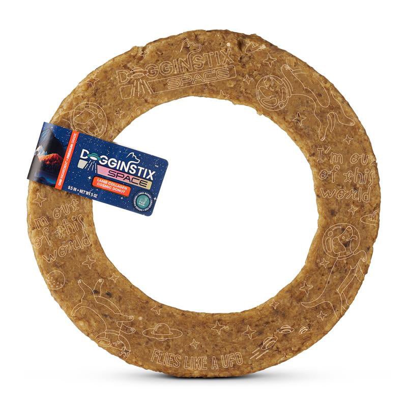 Dogginstix Lamb Collagen Cosmic Donut Dog Chew & Toy – Natural, Grass-Fed, Low Fat