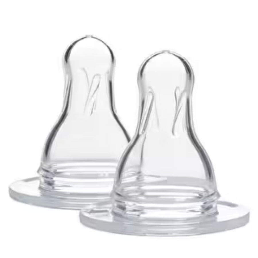 Dr. Brown's Narrow Neck Level 1 Silicone Nipple 2-Pack