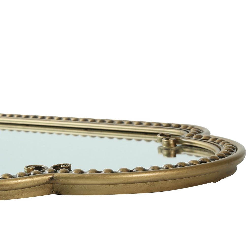 Vintage Scalloped Oval Wall Mirror