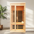 Deluxe One Person Far Infrared Hemlock Sauna Room