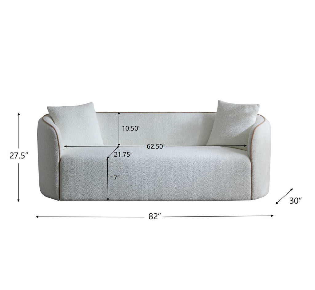 Coral 82" Curved Sofa