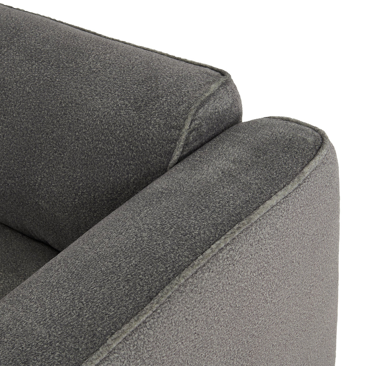 U_Style Luxury Living Room Double-Needle Cut Velvet Sofa - 4-Seater