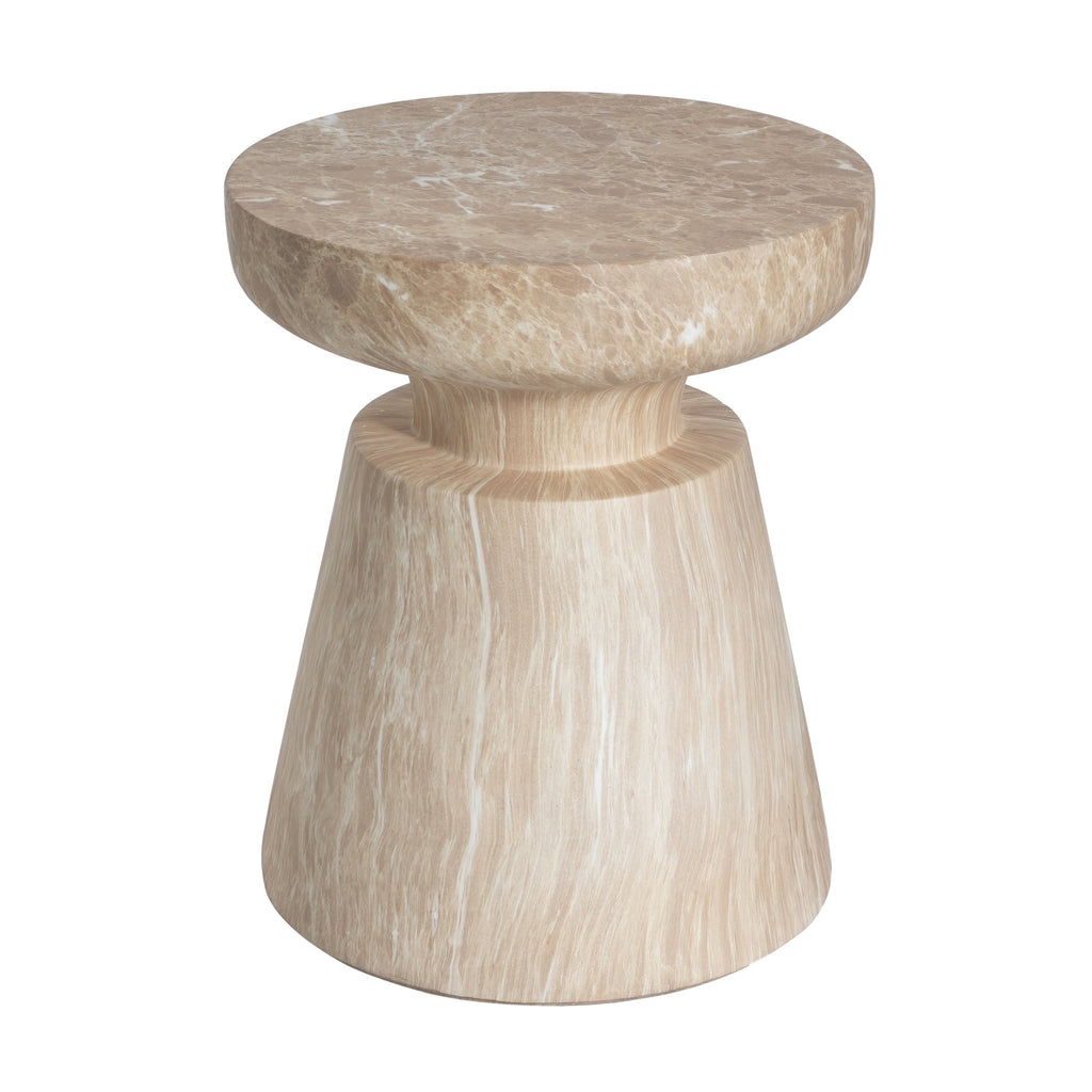 Outdoor Ponti Travertine Side Table