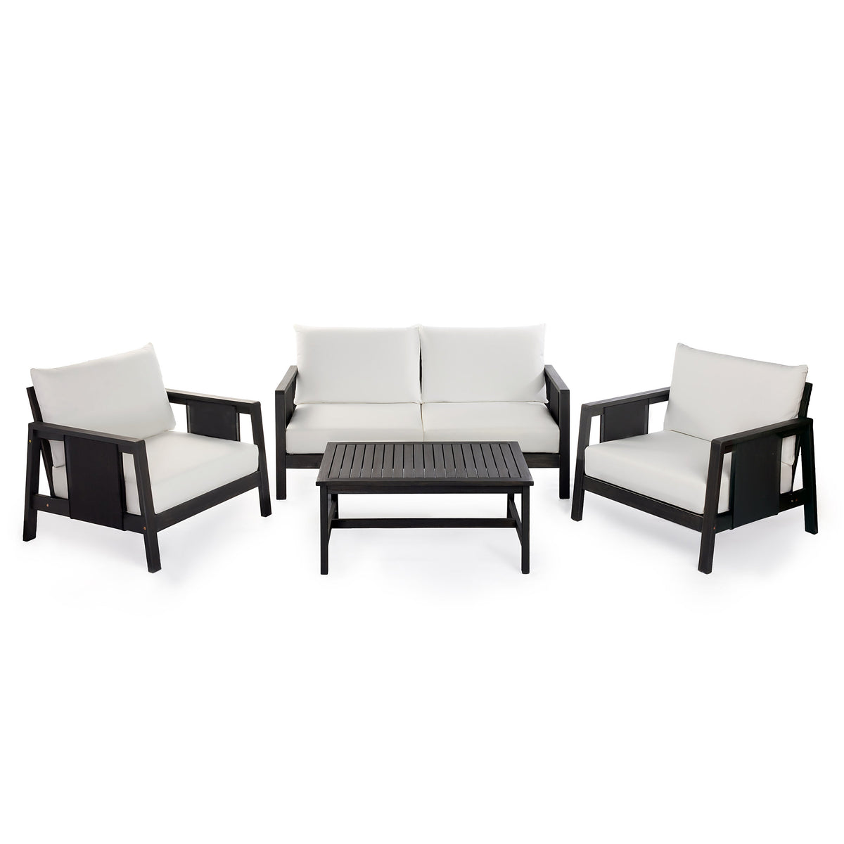 4-Piece Outdoor Sofa Set with Cushions