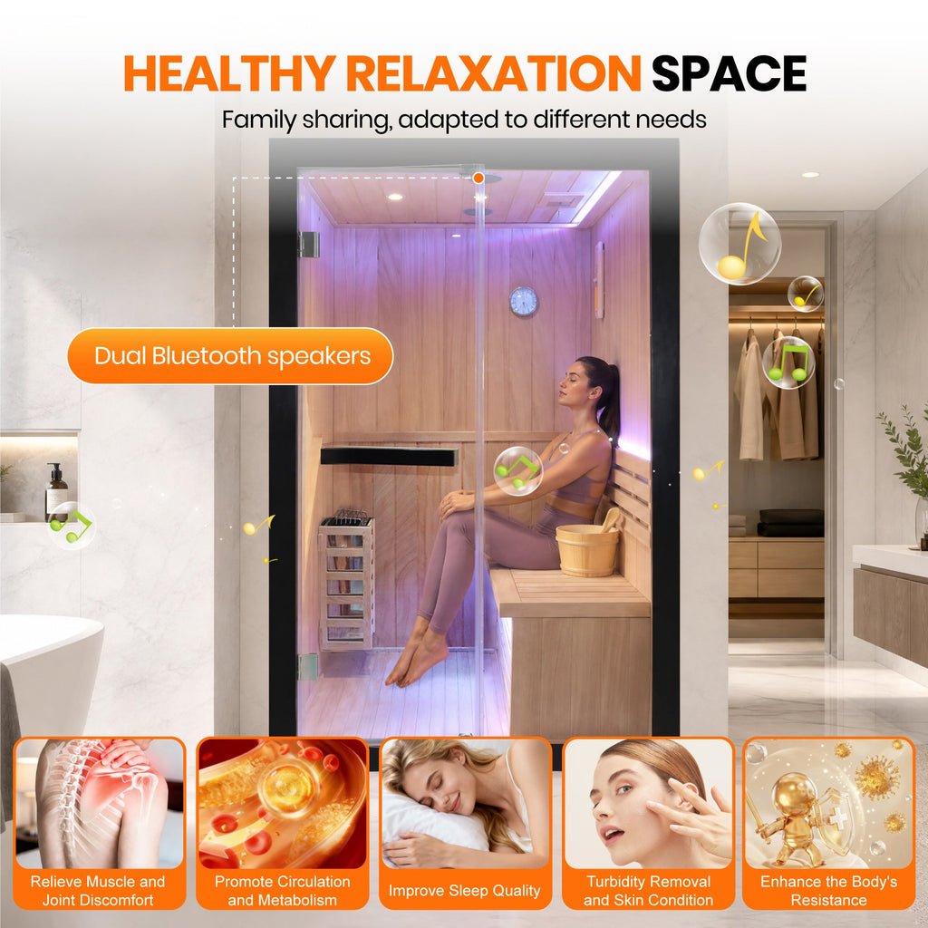 3000W African Oguman Double Traditional Indoor Stove Sauna Room