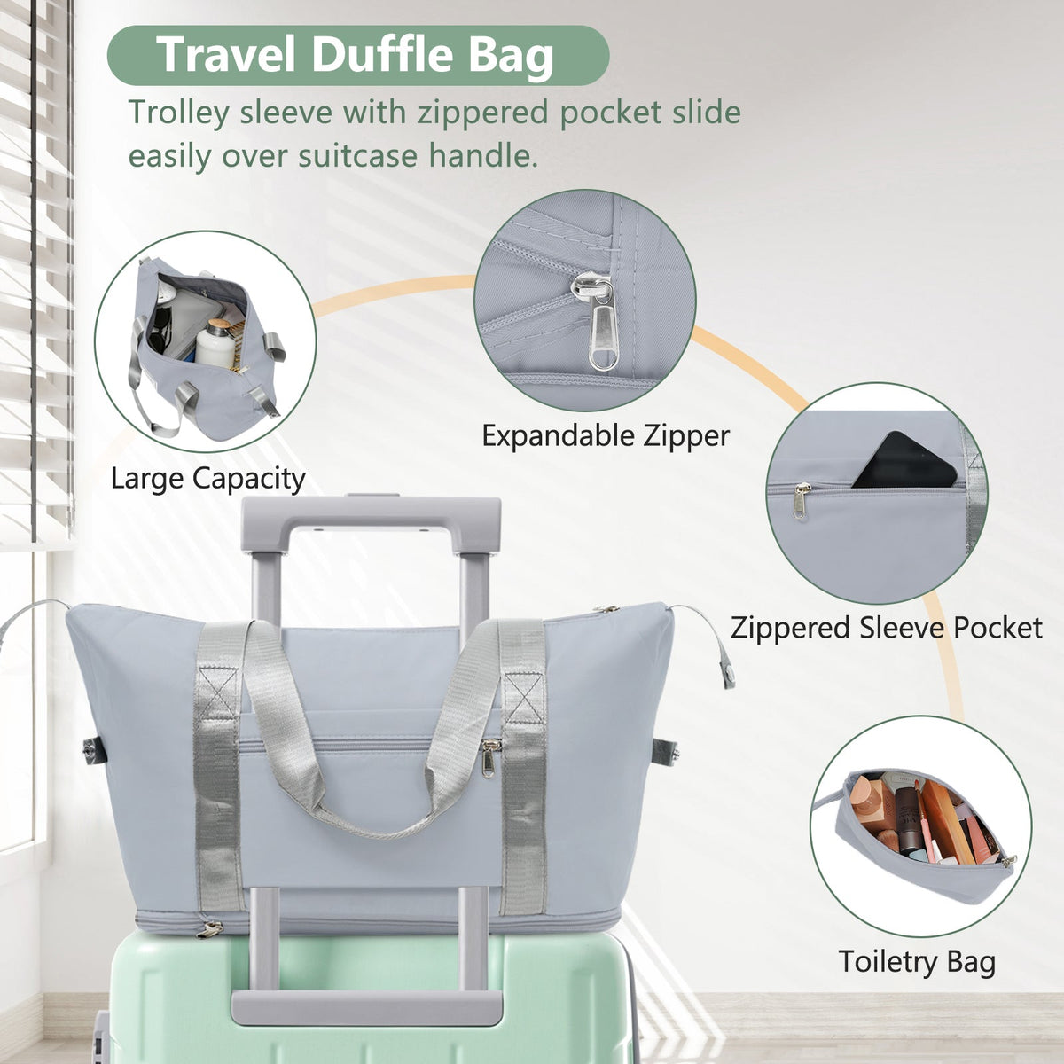 20 Inch Carry On Luggage Set 3 Piece with Spinner Wheels