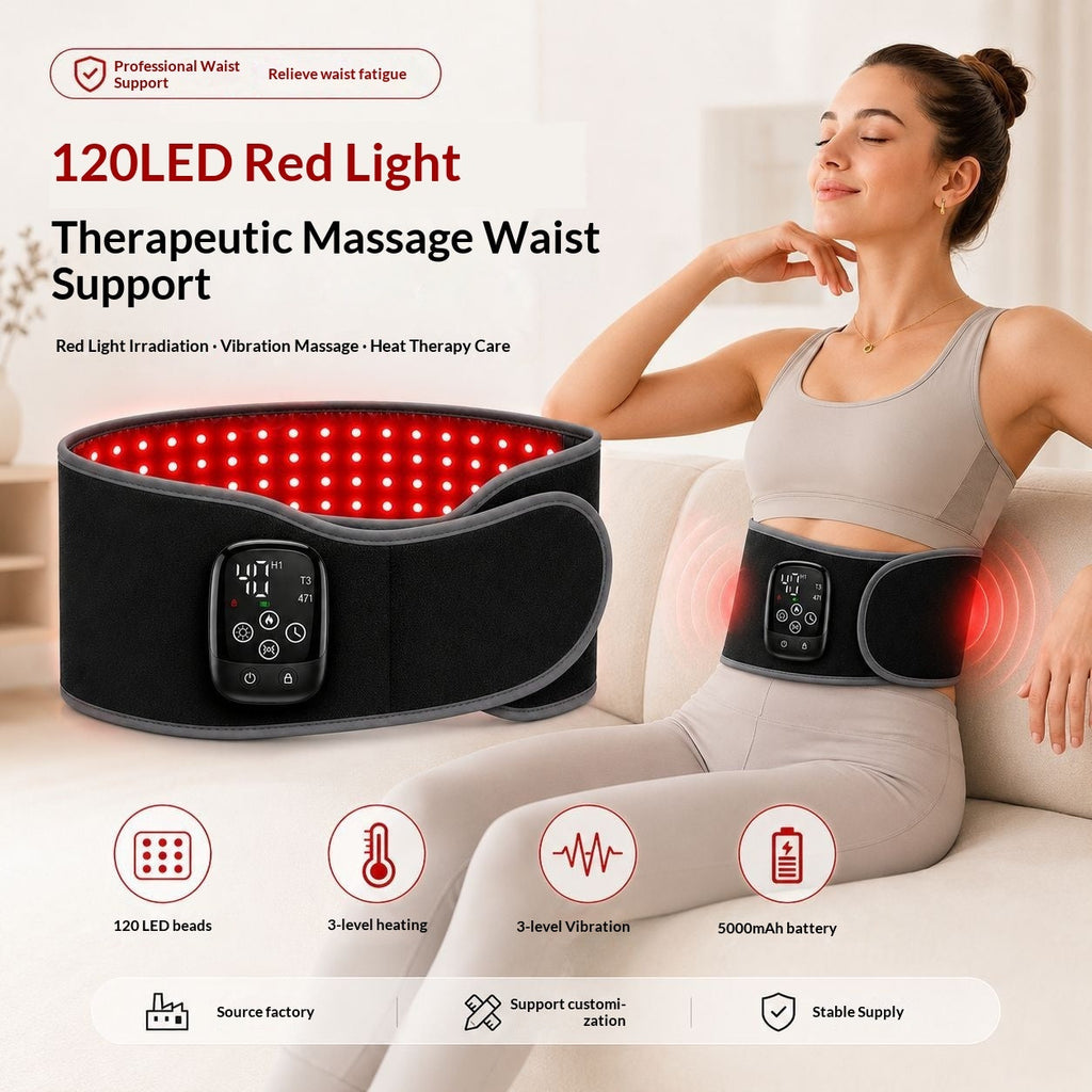 New Infrared Heating Massage Waist Belt For Near And Far Infrared Therapy