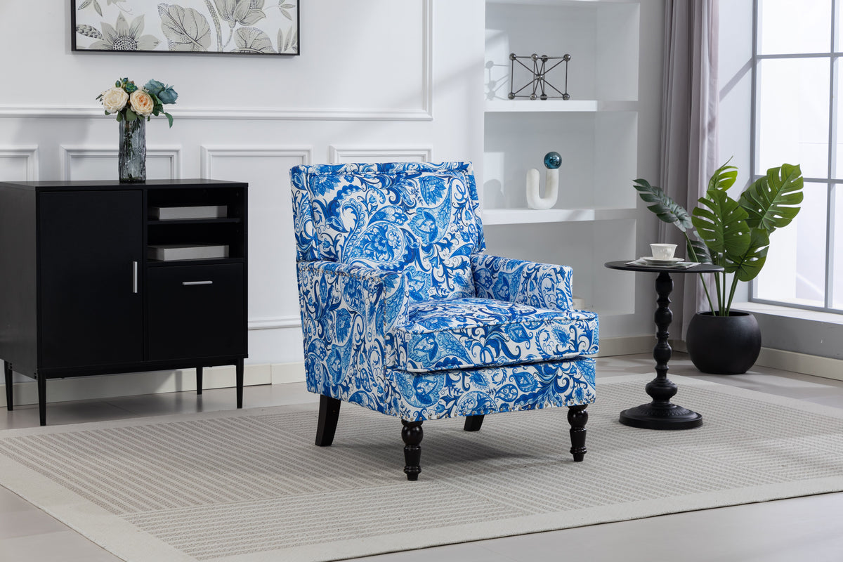 Upholstered Accent Chair, Vintage Armchair