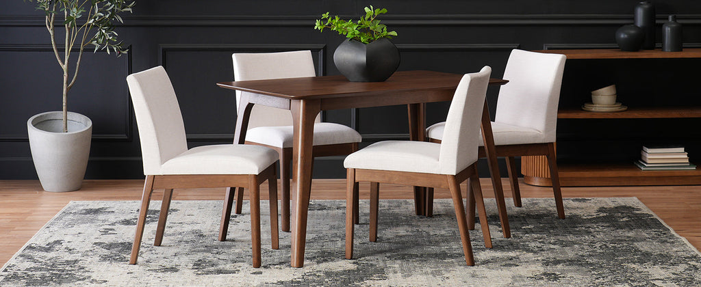 5-Piece Dining Table Set with 4 Chairs