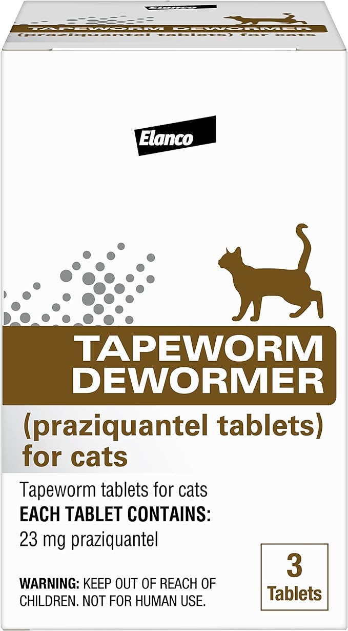 Elanco Tapeworm Cat Dewormer, 3 Tablets