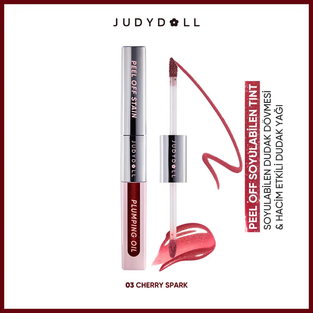 Judydoll Peel-Off Lip Tint & Volumizing Lip Oil 03 Cherry Spark