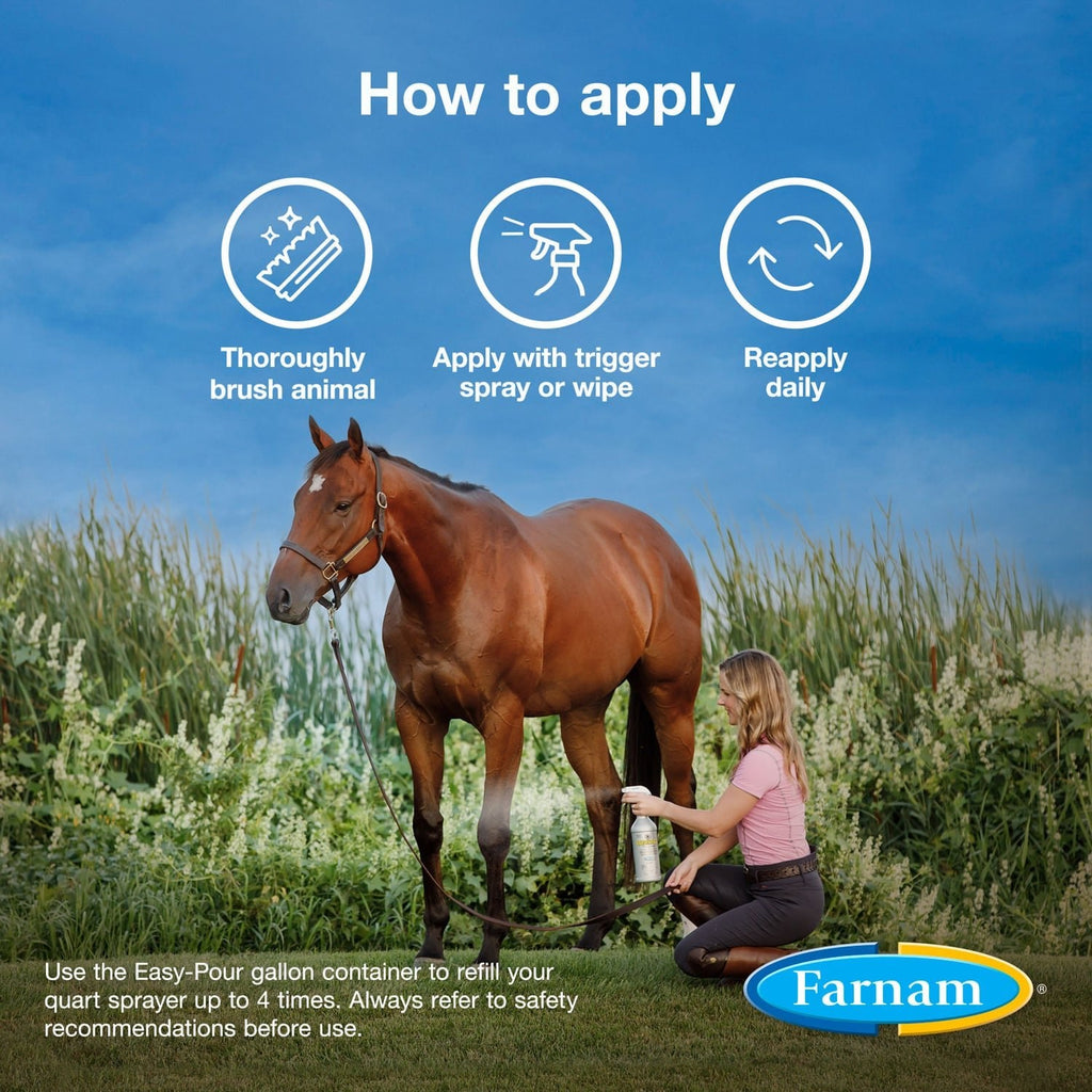 Farnam Equisect Water-Based Botanical Fly Repellent for Horses, Dogs and Cats