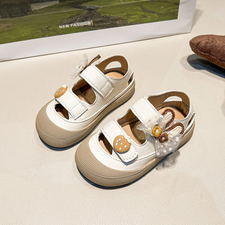 Girl Baby Cute Pendant Sandals Summer New Children's Princess Shoes Baotou Little Girl Soft Soled Shoes